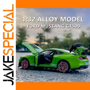 1:32 Ford Mustang Shelby GT500 Green Diecast Model