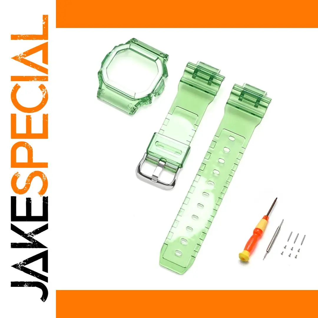 Translucent Green Strap for Casio G-Shock Models 1 Translucent Green Strap for Casio G-Shock Models