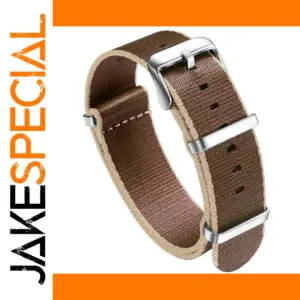Nylon Watch Band SC-Nylon 20mm 22mm Brown Beige