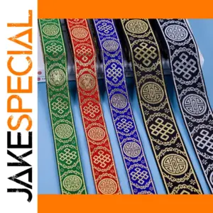 Vintage Ethnic Embroidered Ribbons 7M Wide Boho