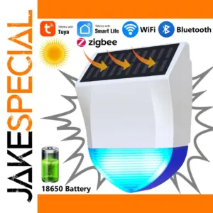 Zigbee/WiFi Outdoor Siren Alarm with Solar Power