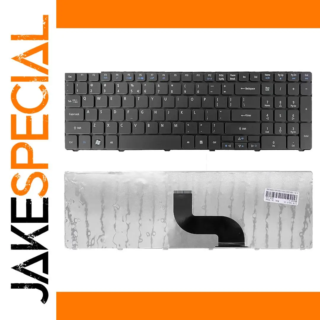 Acer Laptop Replacement Keyboard Black US Layout 1 Acer Laptop Replacement Keyboard Black US Layout