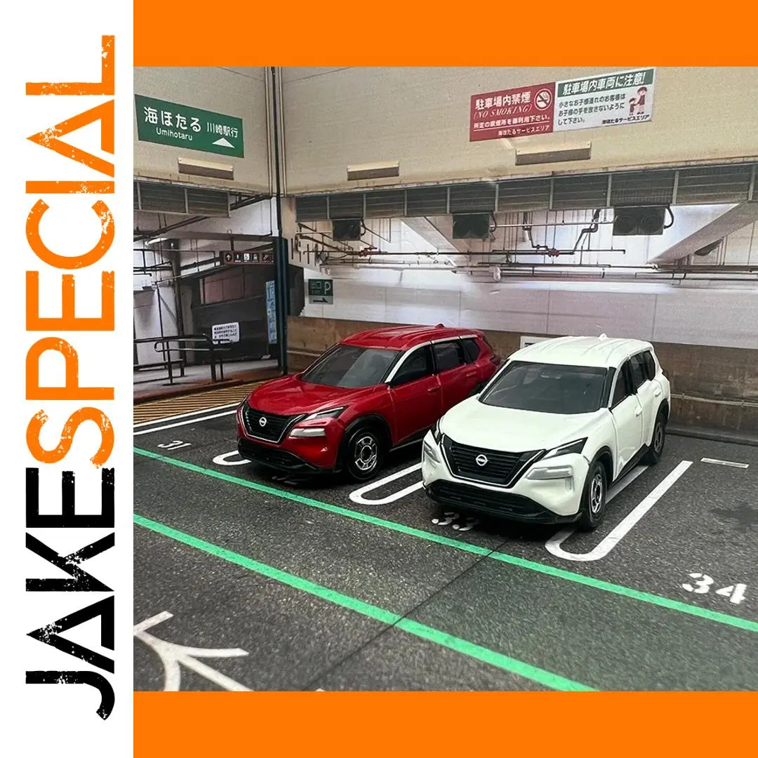Nissan X-Trail Diecast Models Red and White Set 1 Nissan X-Trail Diecast Models Red and White Set