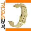 SAMCO Canvas Quick Release Watch Band 22cm Khaki Gold