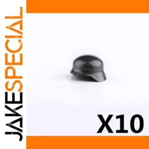 Set of 10 Military Style Minifigure Helmets