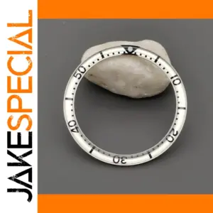 39mm White Flat Resin Aluminium Bezel Insert for SKX 6105 6309 Turtle