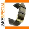 Ink Green Leather Watch Band for Smartwatches