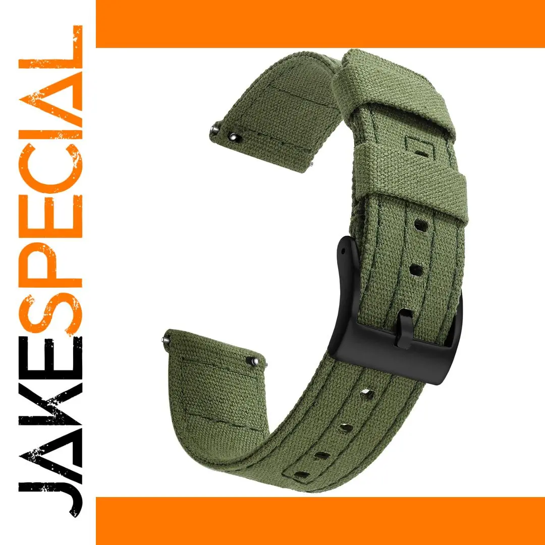 Canvas Quick Release Watch Band for 20mm/22mm 1 Canvas Quick Release Watch Band for 20mm/22mm