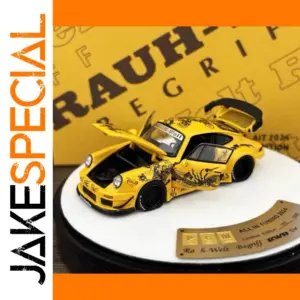 PGM 1:64 Scale RWB 930 Yellow Car Model