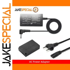 AC Adapter with DR-E12 Dummy Battery for Canon