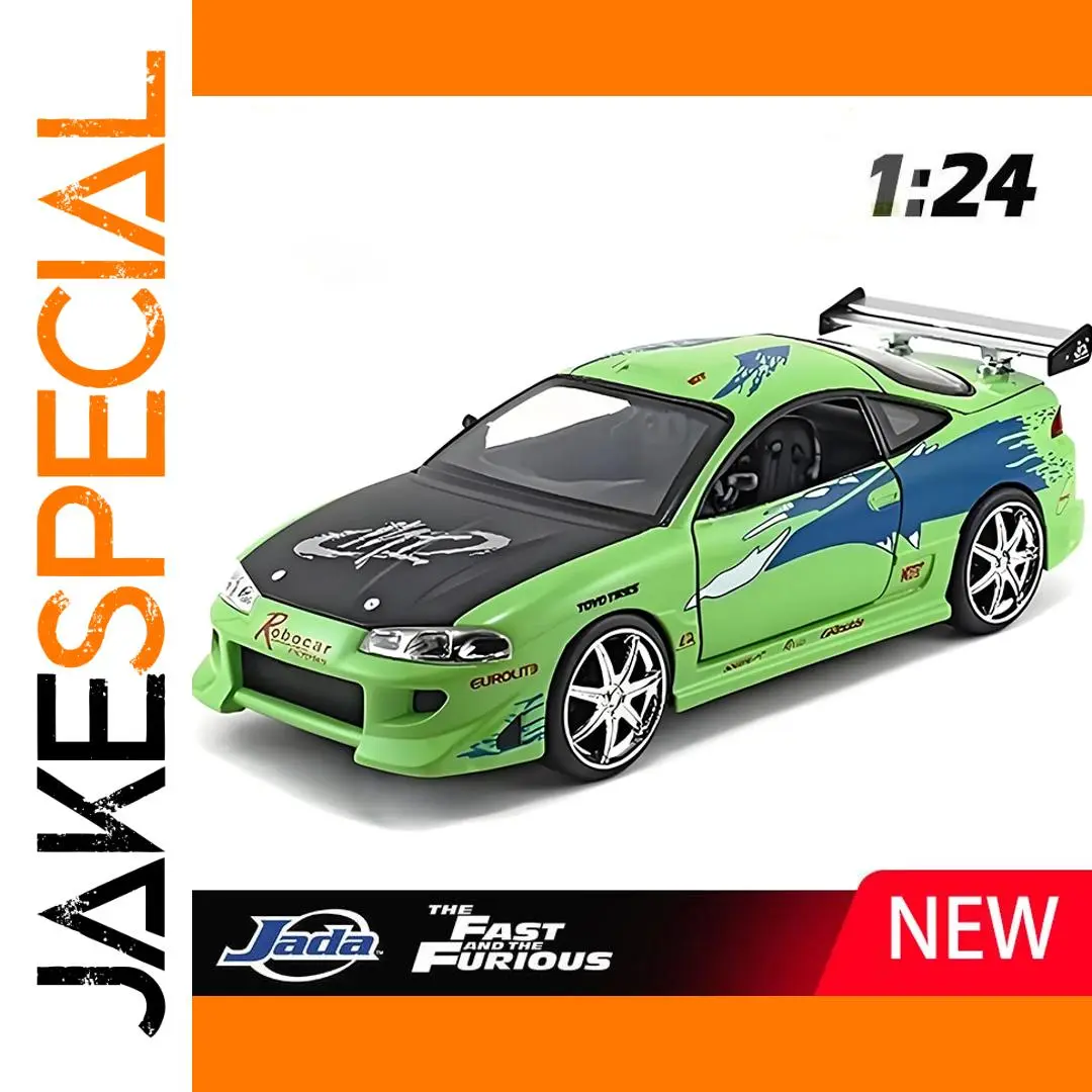 1:24 Fast & Furious Brian Eclipse Model Car 1 1:24 Fast & Furious Brian Eclipse Model Car