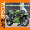 2023 Kawasaki Ninja ZX-6R Diecast Model 1:12