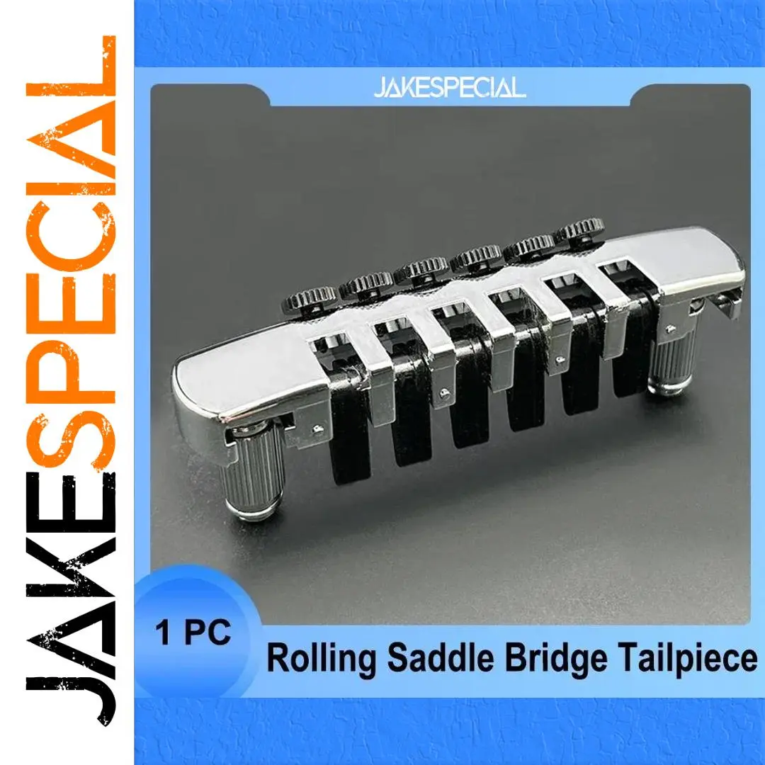 Guitar Rolling Saddle Bridge Tailpiece for LP 1 Guitar Rolling Saddle Bridge Tailpiece for LP