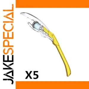Yellow Futuristic Weapon Accessories for Minifigures X5