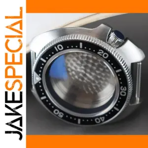 44mm Stainless Steel Watch Case with Sapphire Glass