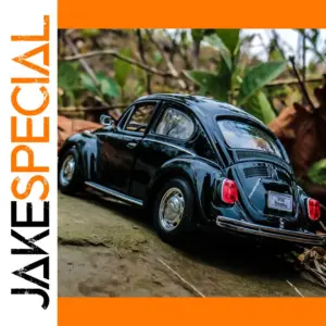 1:24 Scale WELLY Black Volkswagen Beetle Model