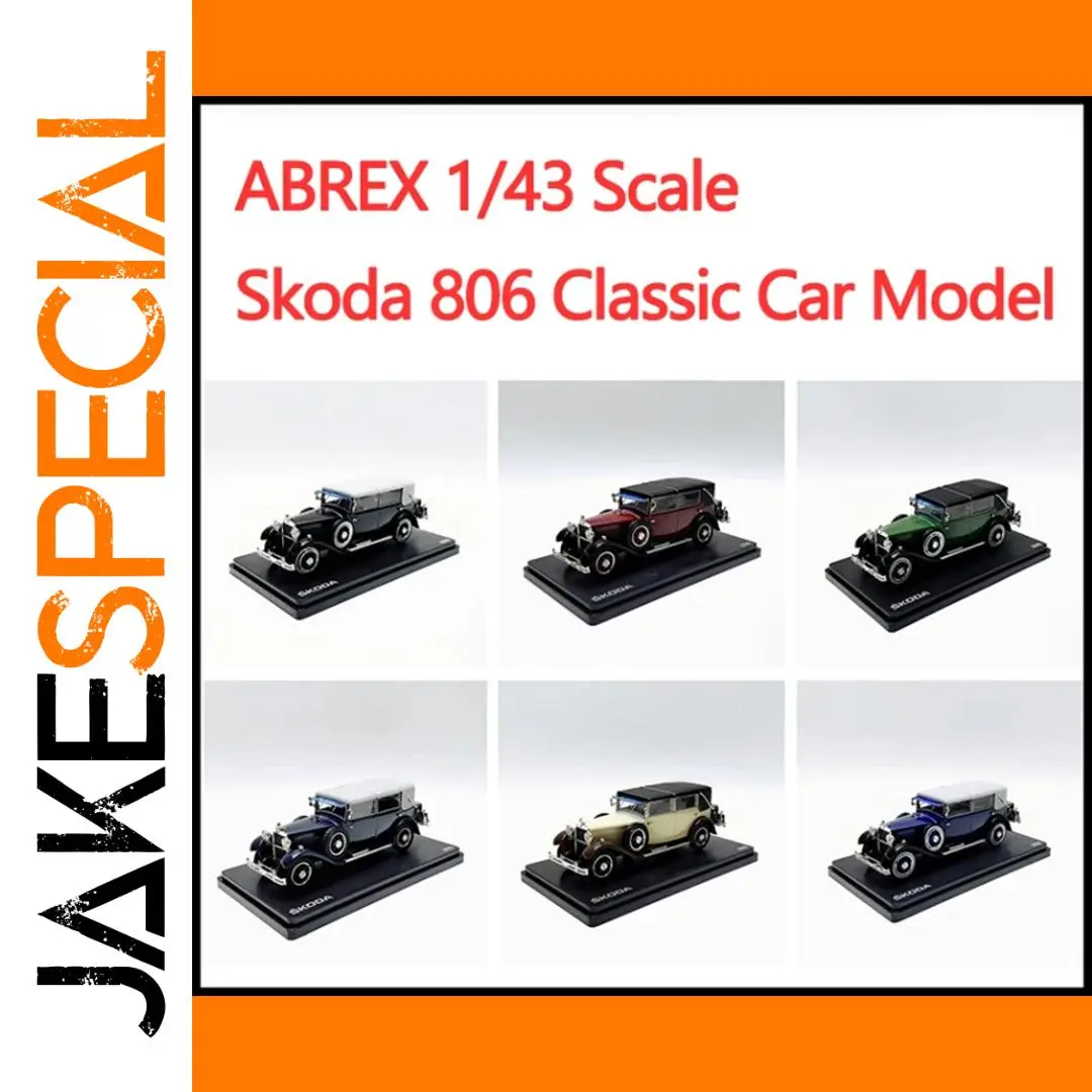 Skoda 806 Vintage Model Car in 1/43 Scale 1 Skoda 806 Vintage Model Car in 1/43 Scale