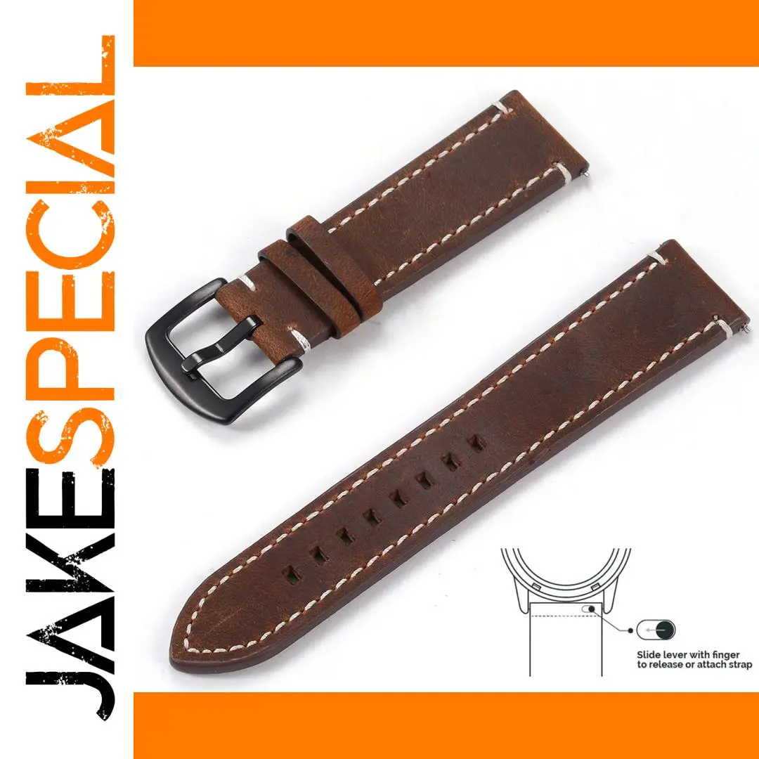Vintage Cowhide Leather Watchband for Smartwatches 1 Vintage Cowhide Leather Watchband for Smartwatches