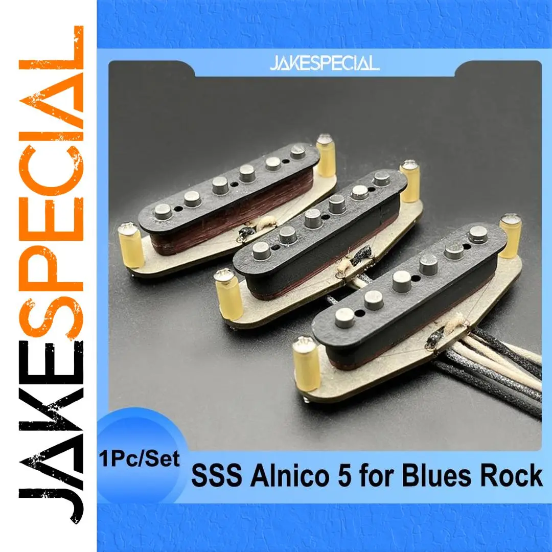 Alnico 5 Single Coil Pickup Set for Guitar 1 Alnico 5 Single Coil Pickup Set for Guitar