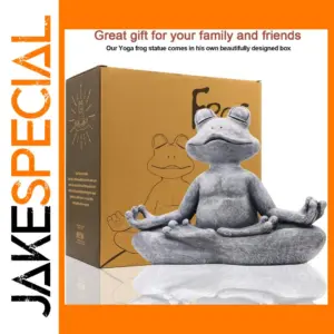 Serene Yoga Frog Statue for Home Decor