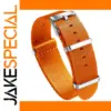 Vibrant Orange Nylon Watch Band 20mm 22mm
