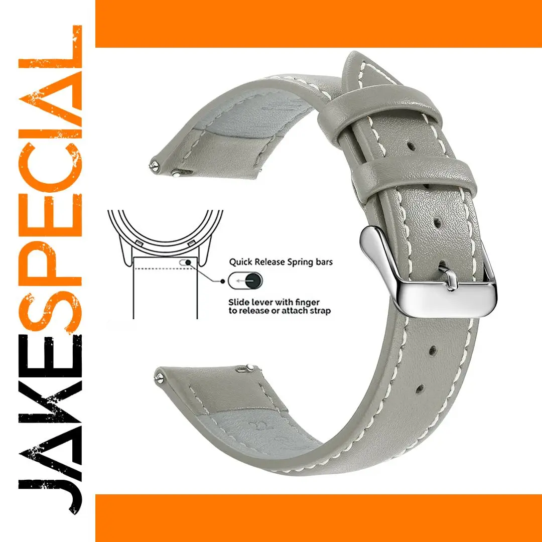 Genuine Leather Watch Band 18mm/20mm/22mm 1 Genuine Leather Watch Band 18mm/20mm/22mm