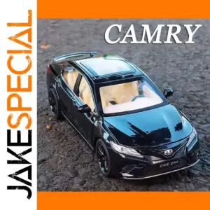 1:24 Black Camry Model Car with Sound and Light