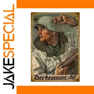 Vintage German Military Poster Metal Sign 8x12 Inch