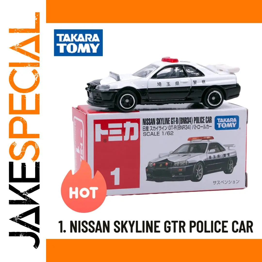 Nissan Skyline GT-R Police Car Model 1/62 1 Nissan Skyline GT-R Police Car Model 1/62