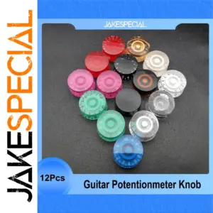 Colorful Acrylic Guitar Knobs Set of 12