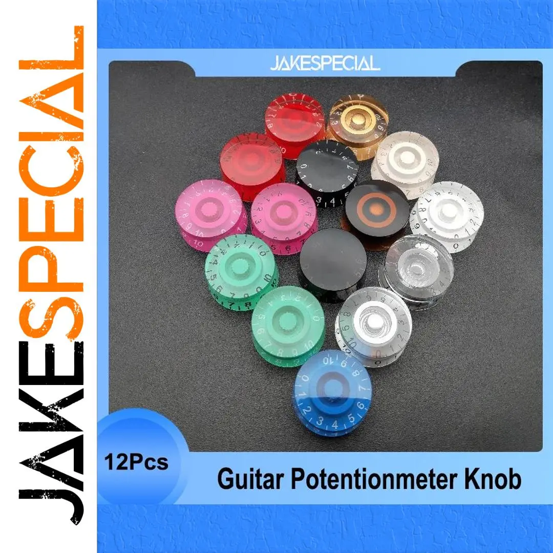Colorful Acrylic Guitar Knobs Set of 12 1 Colorful Acrylic Guitar Knobs Set of 12