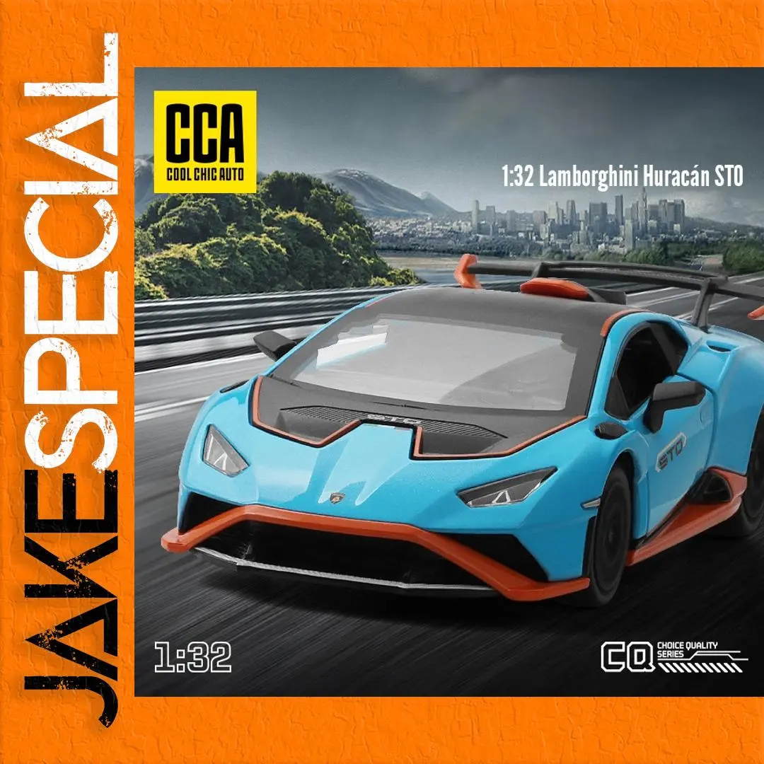 1:32 Scale Lamborghini Huracan STO Diecast Model 1 1:32 Scale Lamborghini Huracan STO Diecast Model