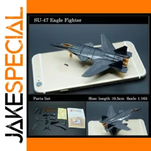 4D SU-47 Fighter Assembly Model Kit