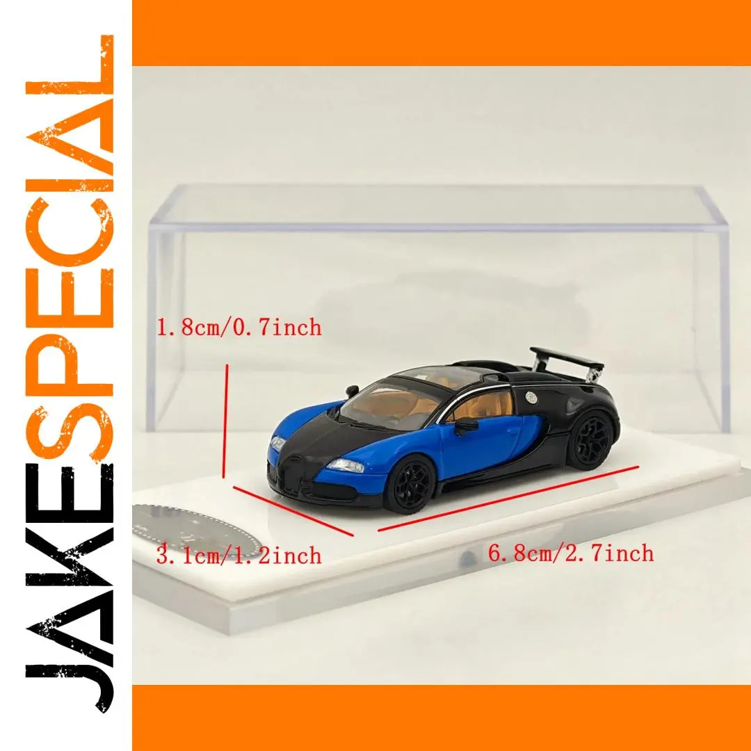 1:64 Blue Black Bugatti Veyron Diecast Model 1 1:64 Blue Black Bugatti Veyron Diecast Model