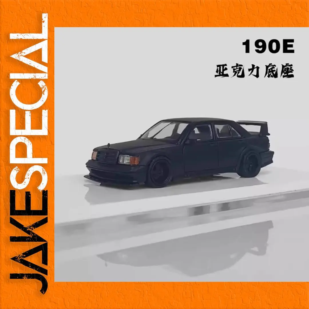Benz 190E W201 1:64 Diecast Model in Black 1 Benz 190E W201 1:64 Diecast Model in Black