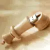 Wooden Chess Piece USB Flash Drive 128GB