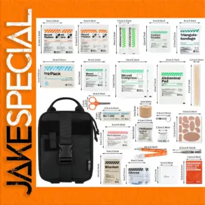 Rhino First Aid Survival Kit with 152 EMT Items