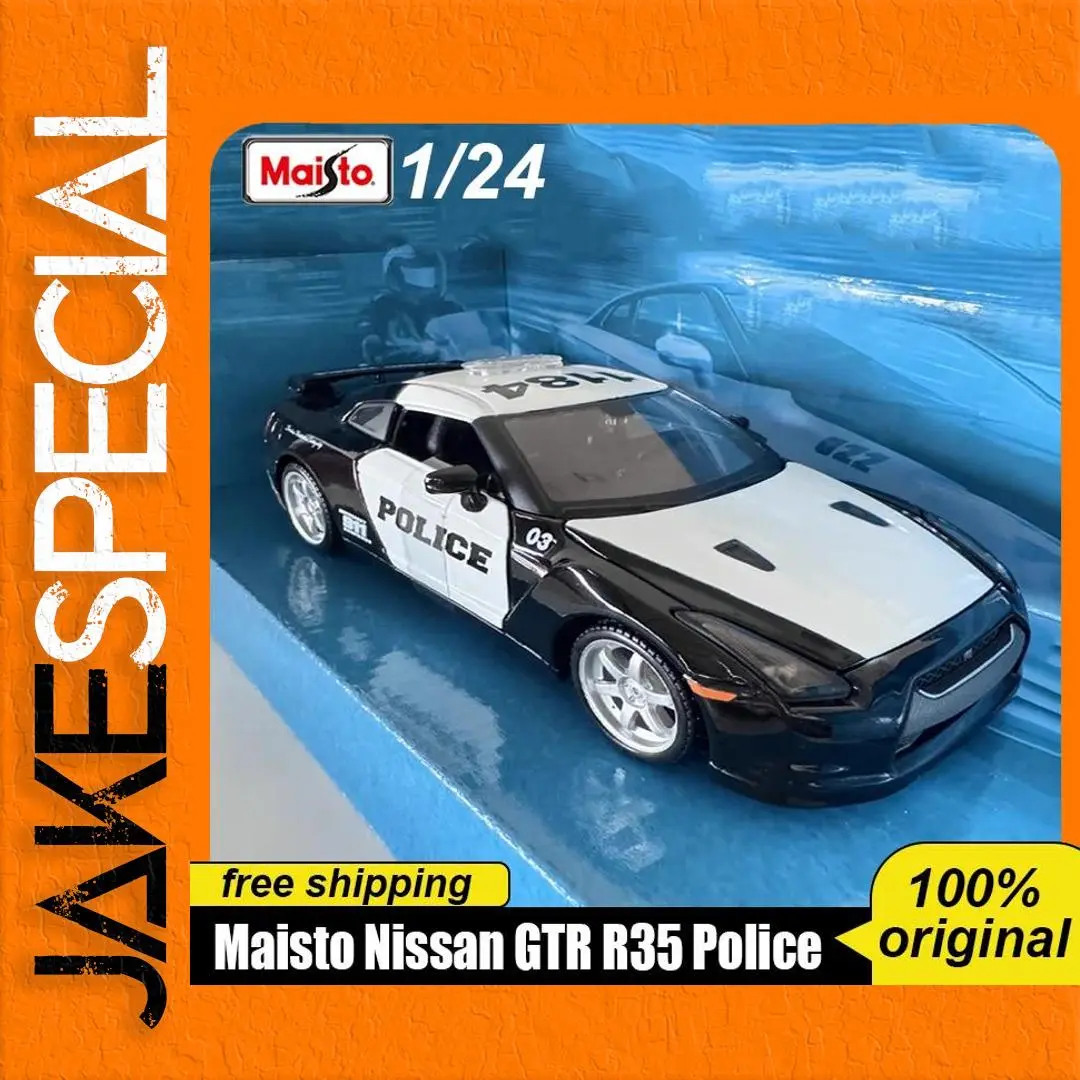 Maisto 1:24 Nissan GT-R R35 Police Model 1 Maisto 1:24 Nissan GT-R R35 Police Model