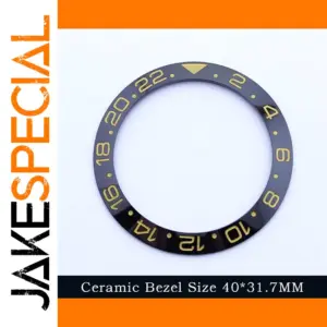 40mm Luminous Blue-Green Ceramic GMT Bezel Insert