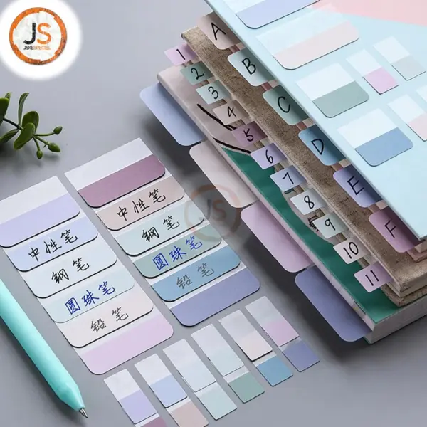Self-Adhesive Sticky Notes Set in Pastel Colors