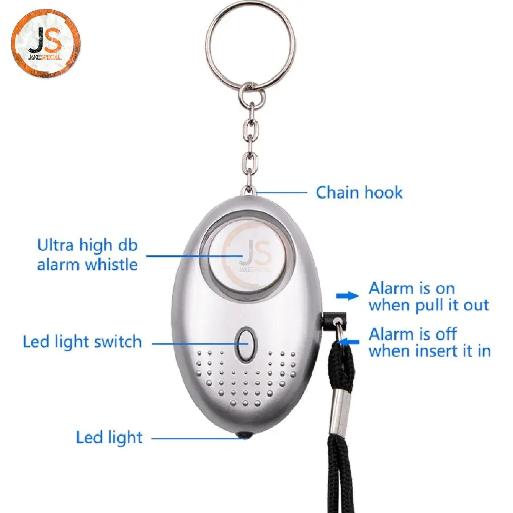 Black 130dB Personal Safety Alarm with Accessories 2 Black 130dB Personal Safety Alarm with Accessories - Image 2