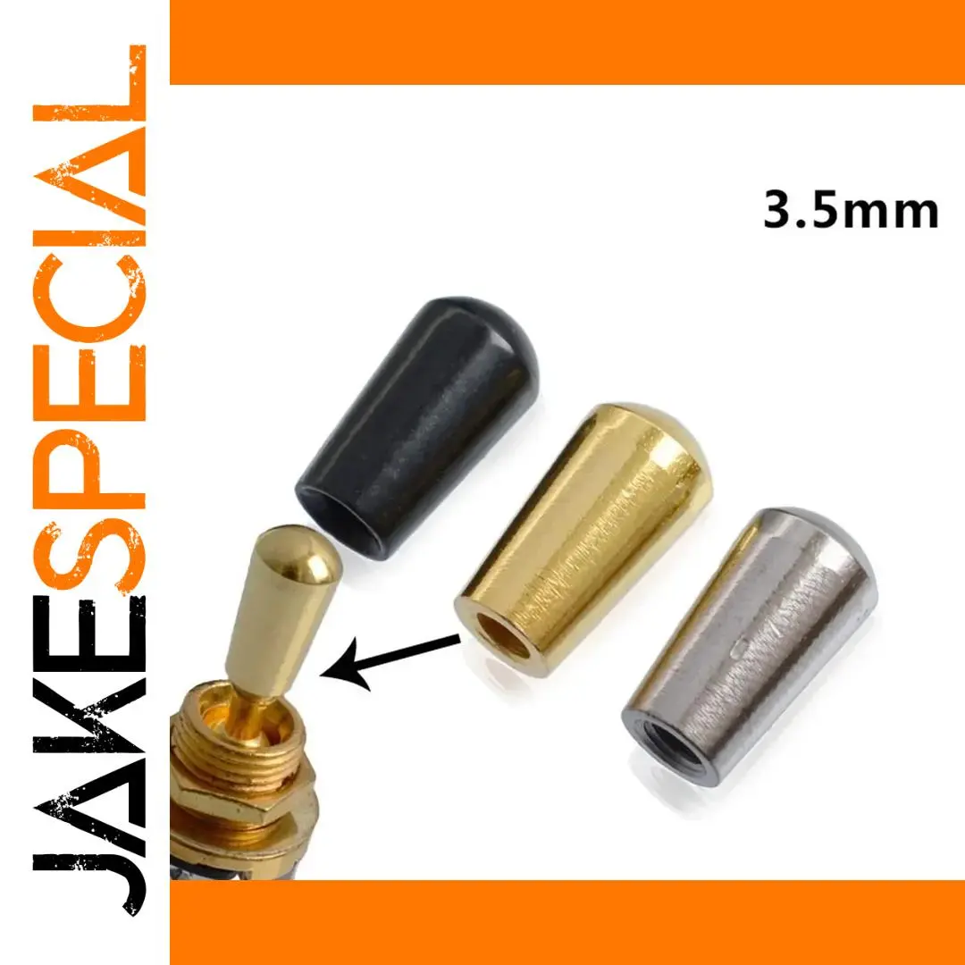 Metallic Toggle Switch Tips for Les Paul SG Guitars 1 Metallic Toggle Switch Tips for Les Paul SG Guitars