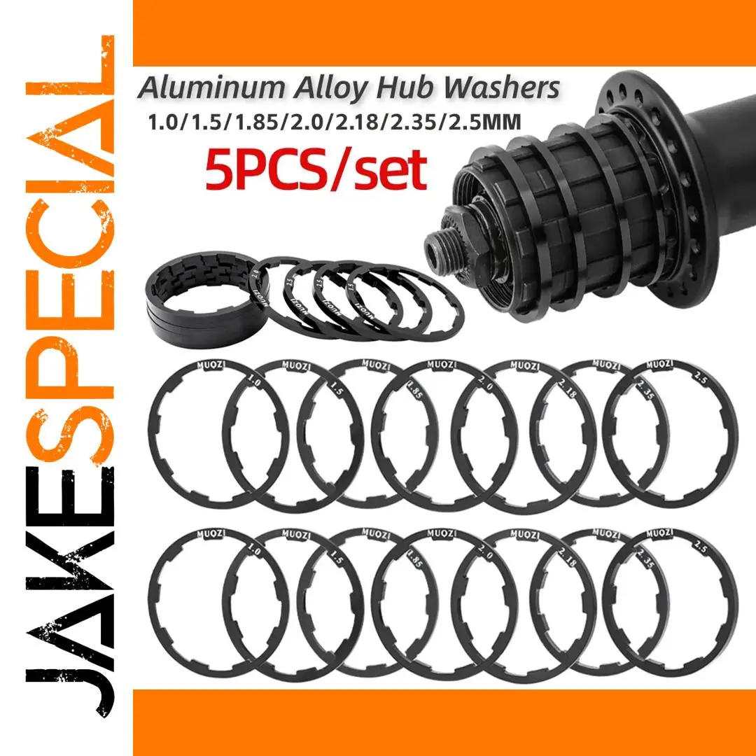 MUQZI Bicycle Hub Washers Set of 7 1 MUQZI Bicycle Hub Washers Set of 7