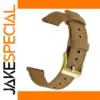 Canvas Quick Release Watch Band Dark Khaki Gold