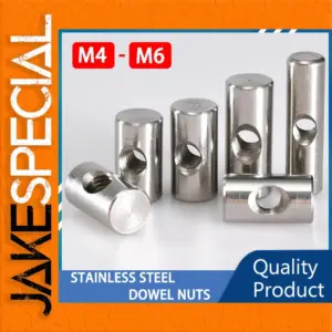 Stainless Steel Dowel Nuts Set M4, M5, M6
