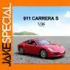 1:36 Scale Red Porsche 911 Carrera S Model