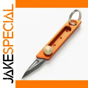 Bright Orange Portable EDC Knife with Keyring