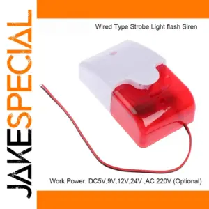 120dB Wired Strobe Siren Alarm System