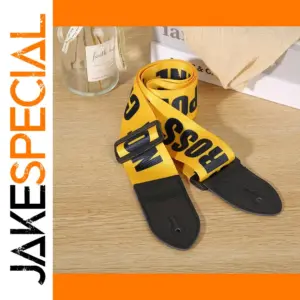Yellow Guitar Strap for Classical, Electric, Bass