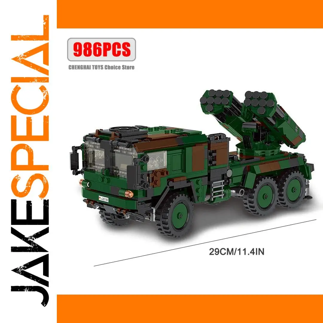 Military Armored Truck Building Model 986PCS 1 Military Armored Truck Building Model 986PCS